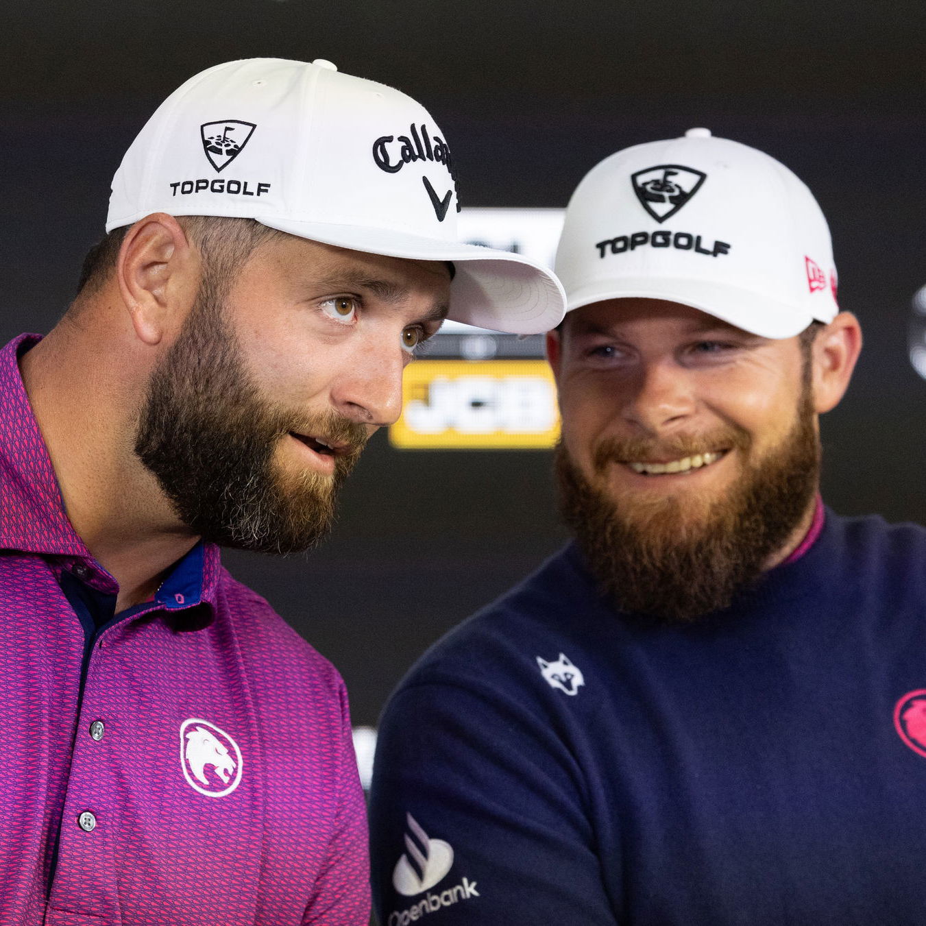 Jon Rahm and Tyrrell Hatton 