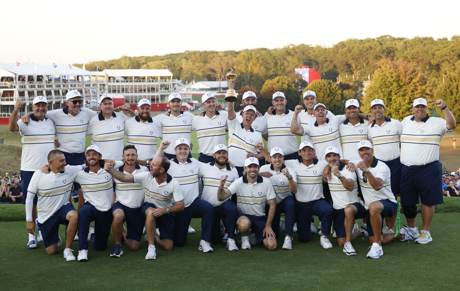 Europe celebrate their Ryder Cup victory at Bethpage Black