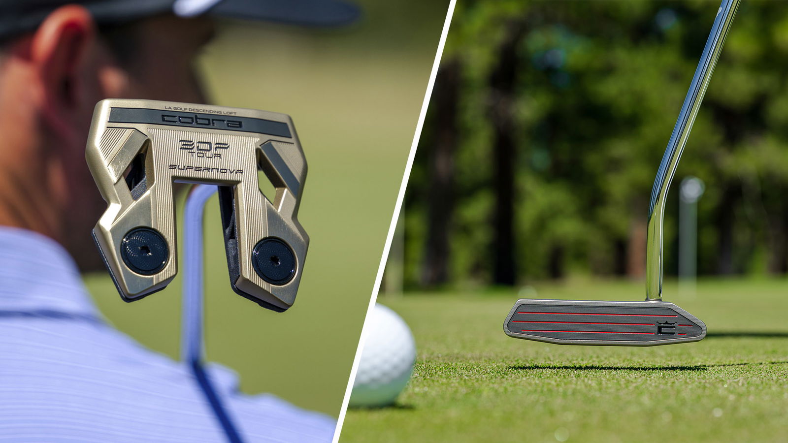 Cobra's new 3DP Tour and MIM putters. Courtesy Cobra