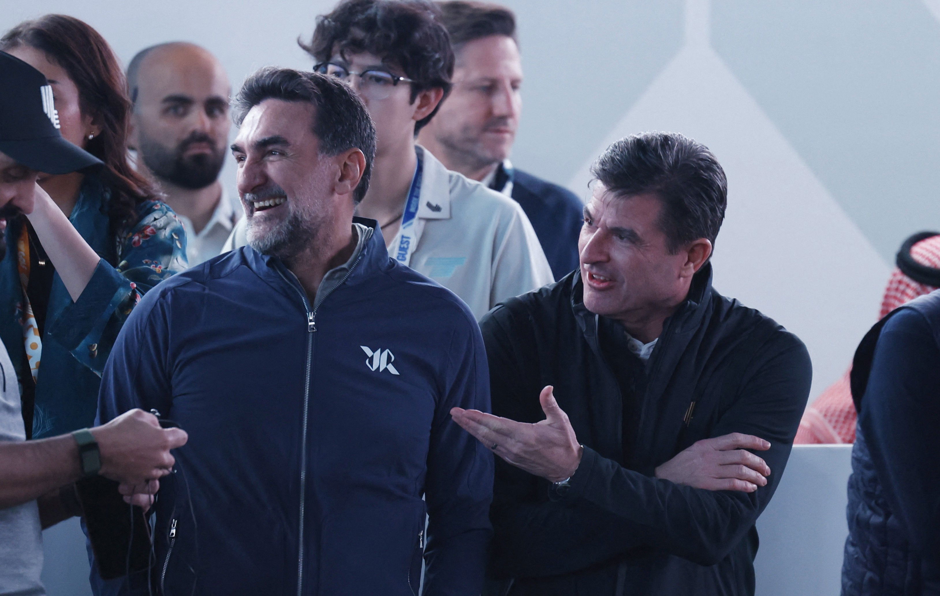 LIV Golf chairman Yasir Al-Rumayyan and commissioner Scott O'Neil