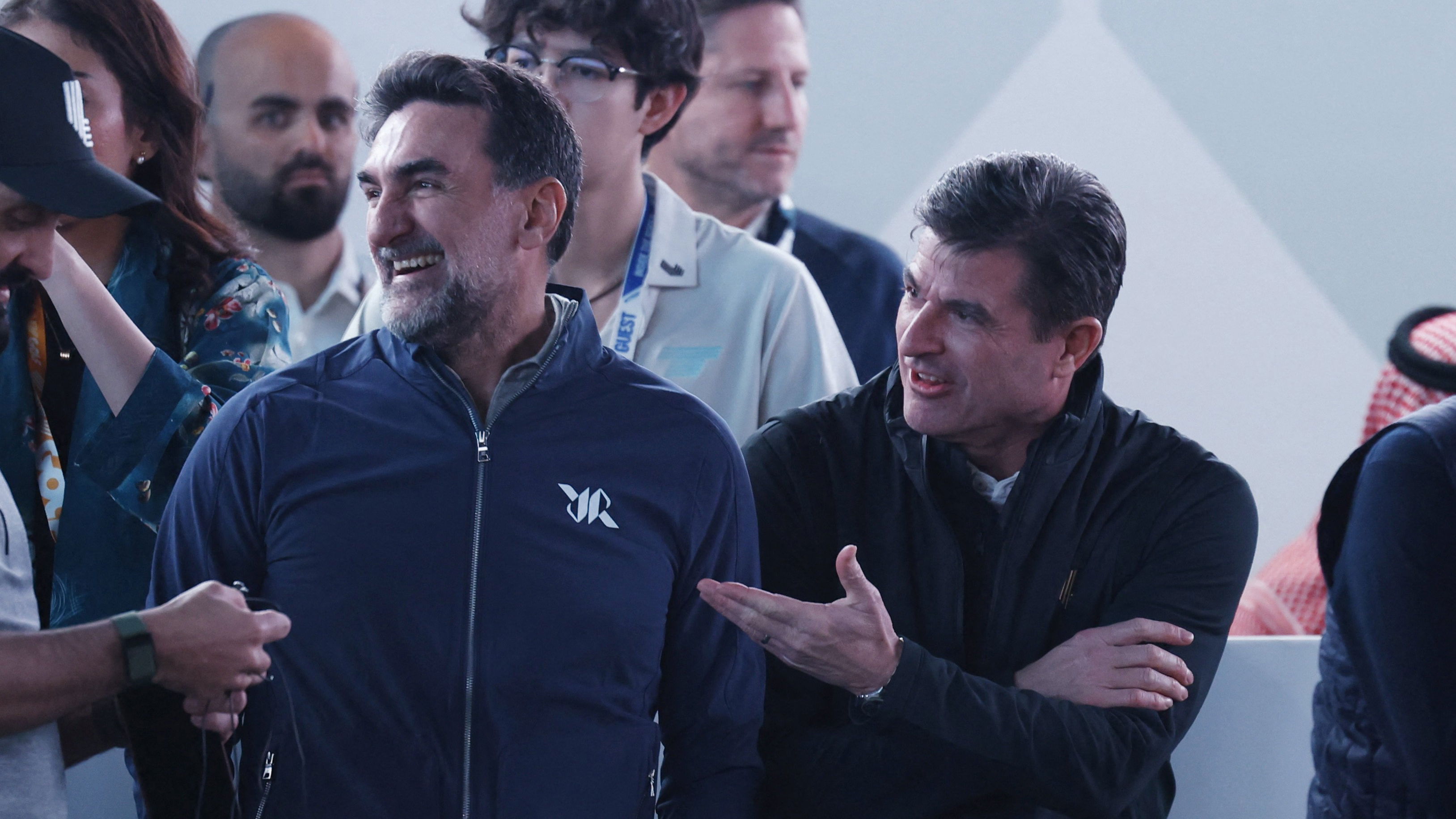 LIV Golf chairman Yasir Al-Rumayyan and commissioner Scott O'Neil