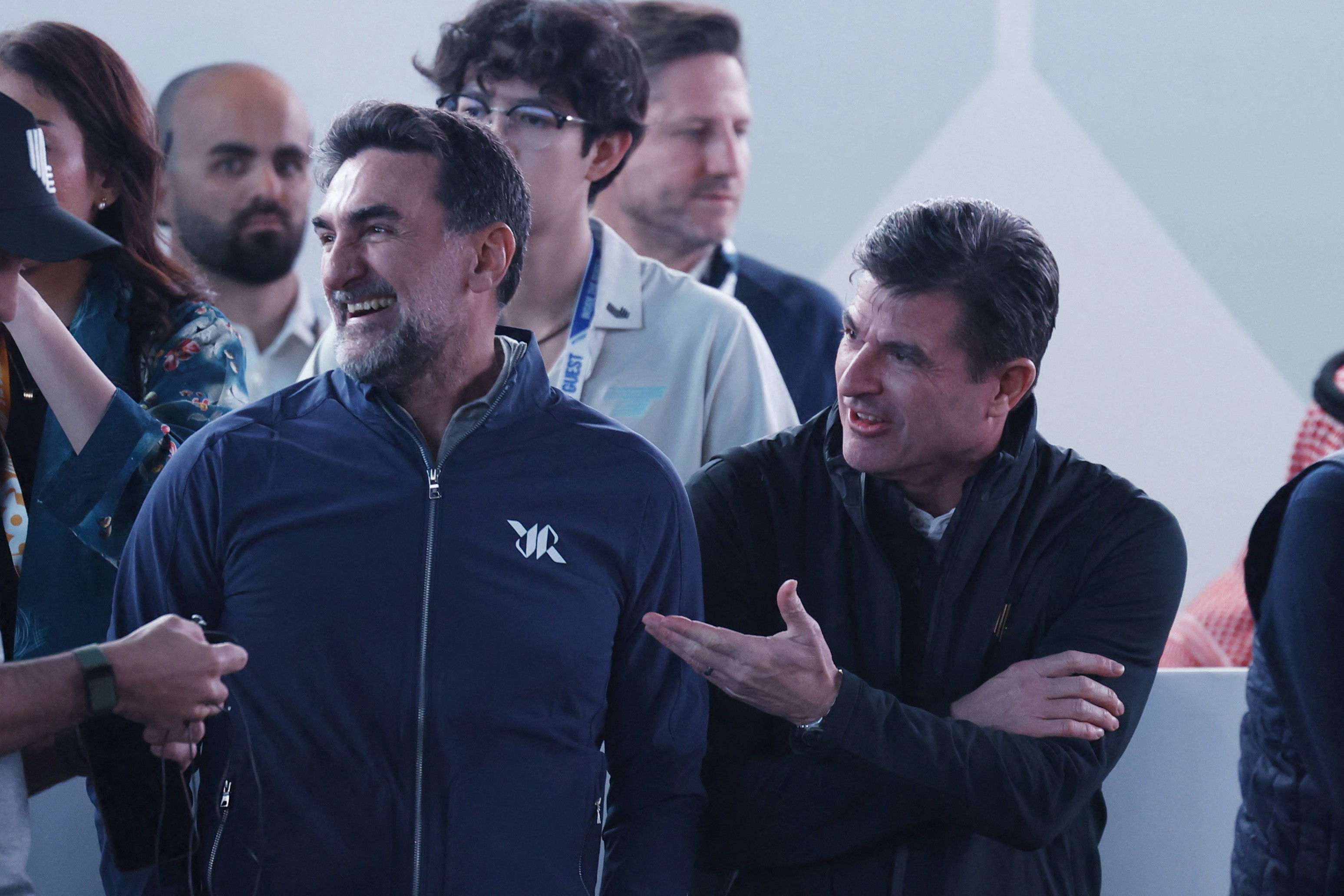 LIV Golf chairman Yasir Al-Rumayyan and commissioner Scott O'Neil