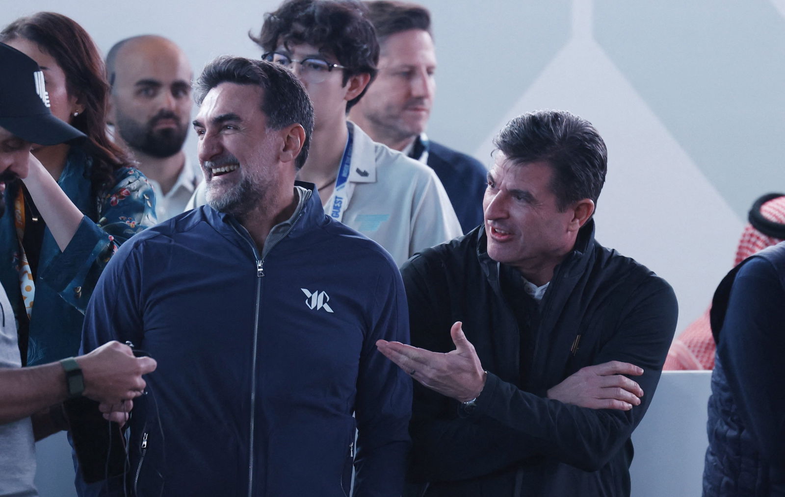 LIV Golf chairman Yasir Al-Rumayyan and commissioner Scott O'Neil