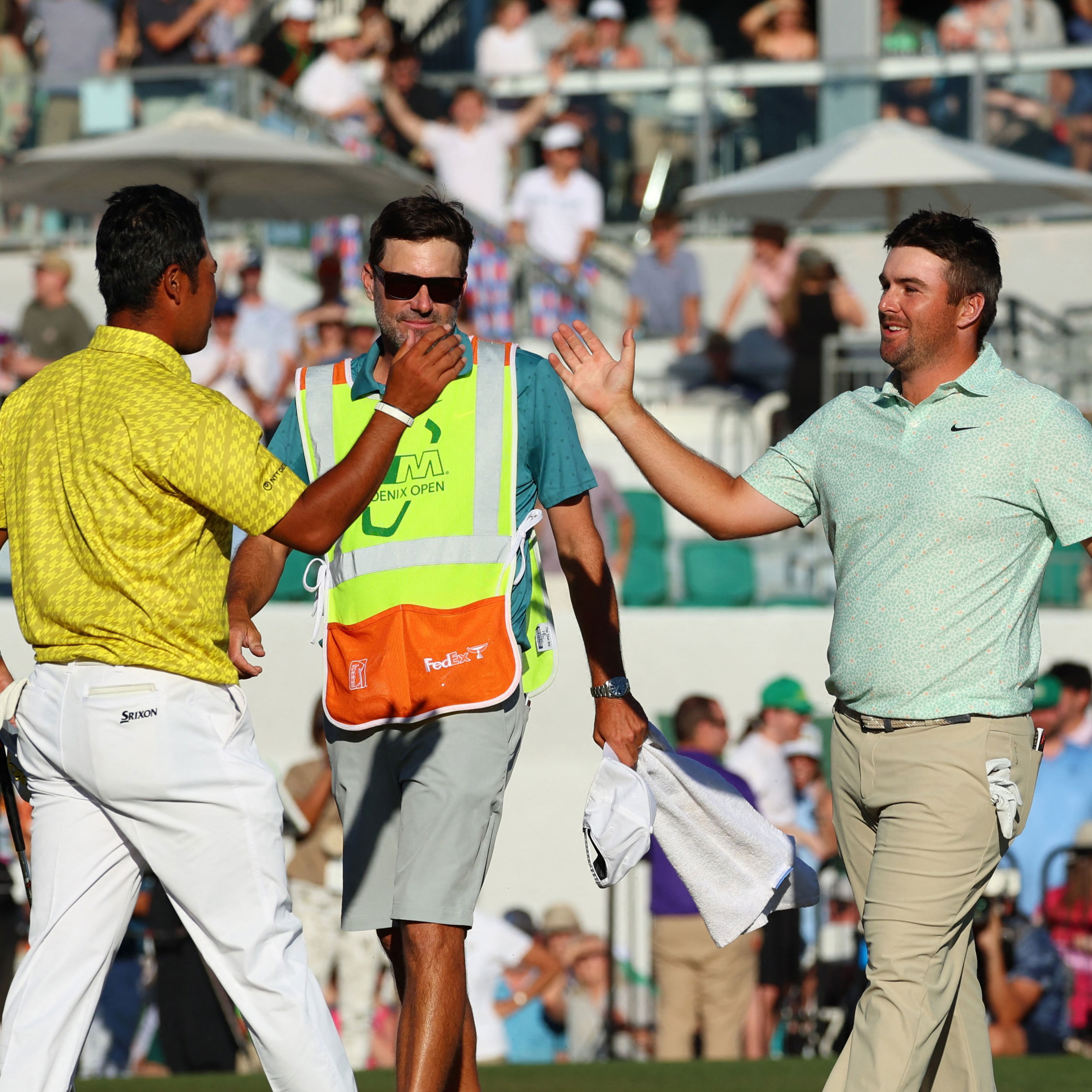 Hideki Matsuyama was beaten by Chris Gotterup in a play-off at the WM Phoenix Open