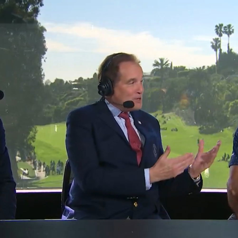 Immelman, Nantz and Woods (CBS Sports)