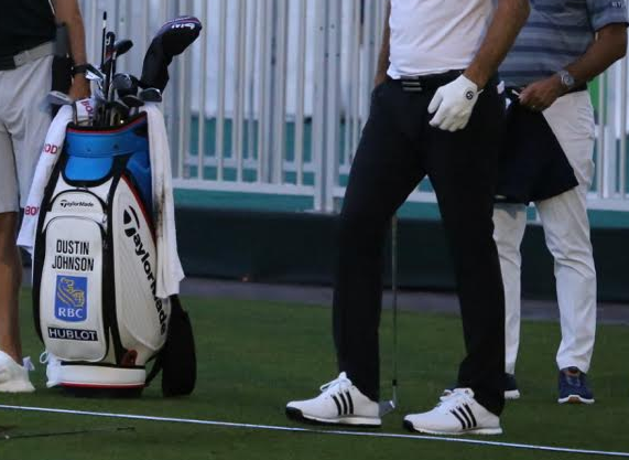 Dustin Johnson spotted wearing never before seen adidas Golf shoes! 