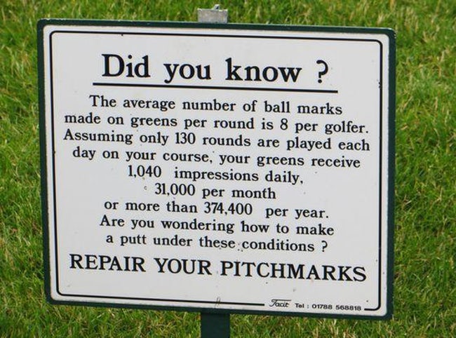 #7: FUNNY GOLF SIGN