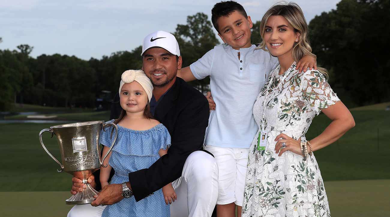 Jason Day re-injures back bending down to kiss his daughter at Masters