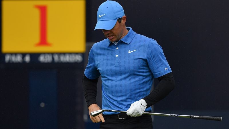 Rory McIlroy starts Open with quadruple, ends with triple for 79...