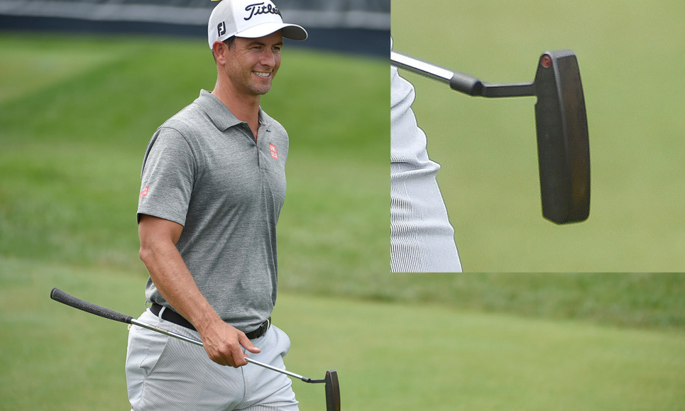 Adam Scott was using TWO putters at the US PGA