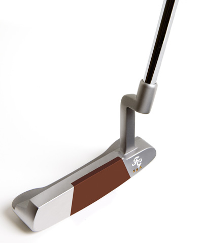 Fisher Golf CTI series putter with burgundy (soft) insert.