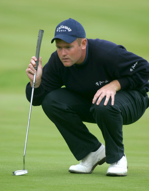 Alastair Forsyth with his trusty Odyssey 20ball putter