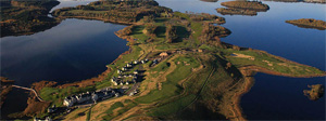 The Faldo course from the air