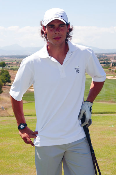 Nadal's 'alwight' at golf, too!