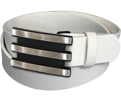 Stylish white belt by adidas