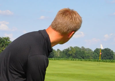 Focus on the flagstick and it sharpens your aim