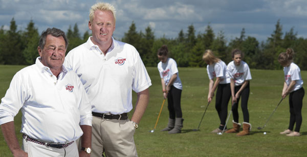 Marshall Capel (left) and Clive Metcalf - Leeds businessmen behind Kwik Golf 