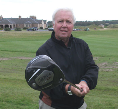 Golfmagic editor Bob Warters with the new driver
