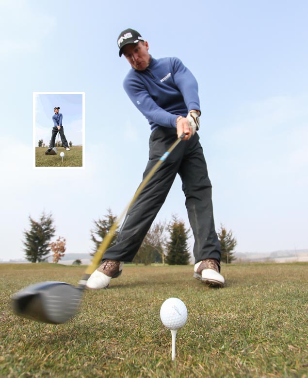 Click on the text line 'Magic move' to see how Darryn adds yards to his tee shots