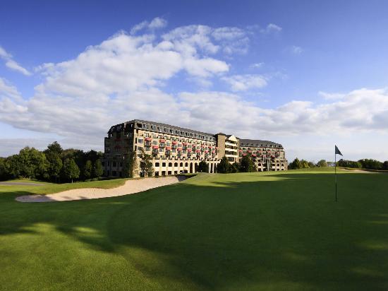 The magnificent clubhouse and hotel at Celtic Manor