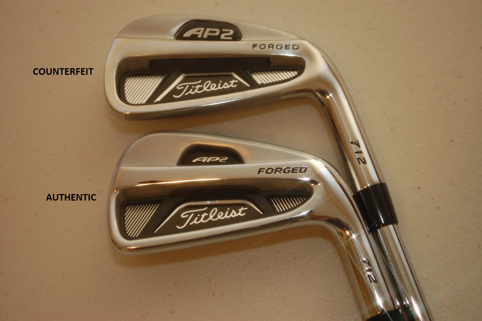 A fake club versus a real one. Could you spot the difference?