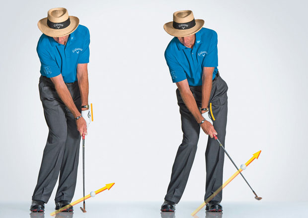 Cup wrist to lob the ball high (image courtesy of Golf Digest)