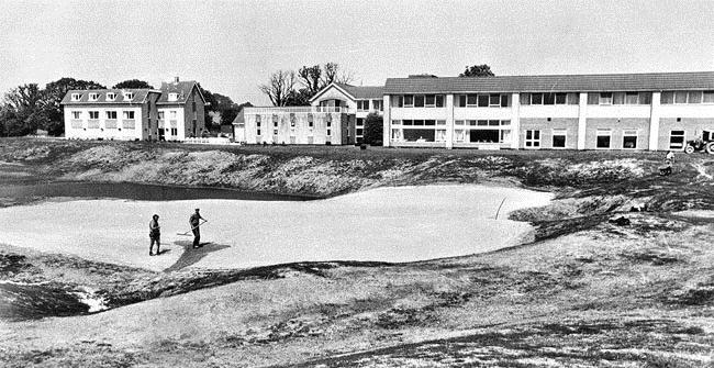 Creating the original 18th green in 1986
