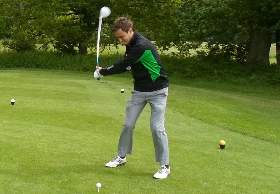 Andy testing out the Dunlop driver