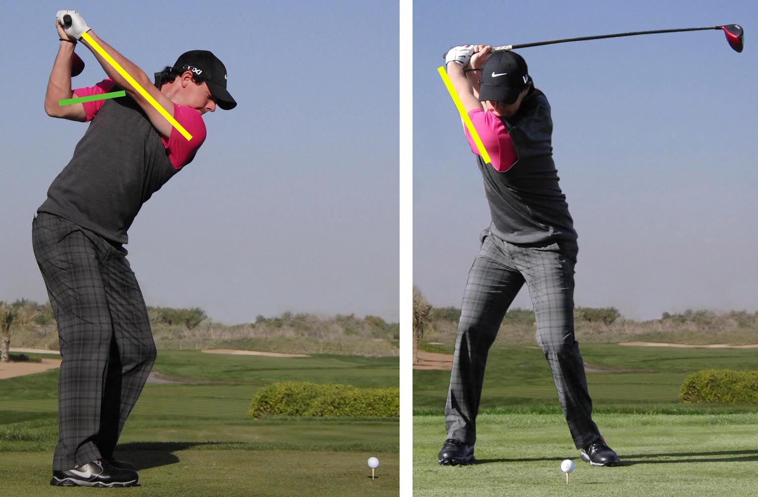 Here Rory shows us the importance of hip movement during the backswing