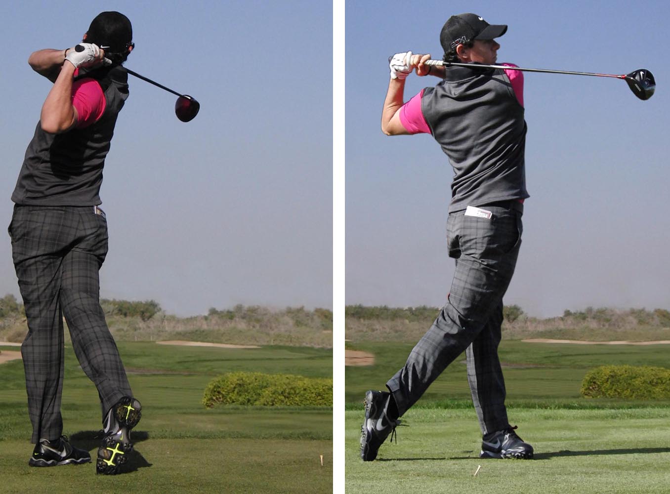 McIlroy has always had a stable and balan ced finish whick is key to a consistent swing