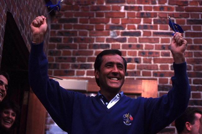 Seve Ballesteros' final appearance as European Ryder Cup player in 1995