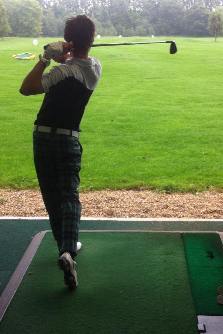 Andy testing on the range