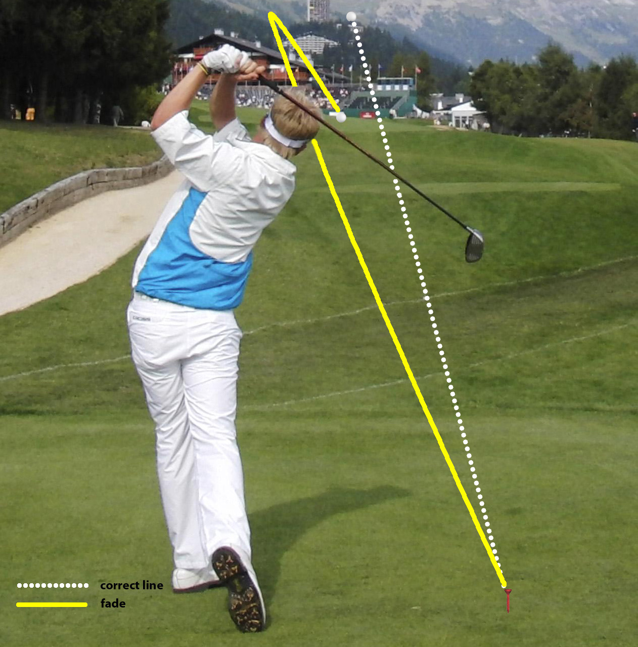 Fig.1 - There's always an instance where you need to shape your ball during a round