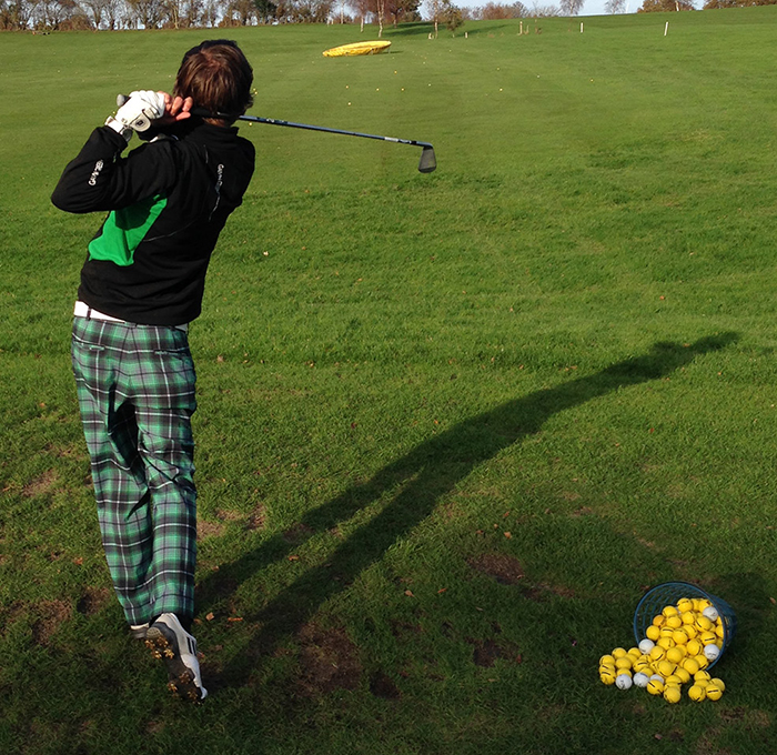 Golfmagic equipment writer Andy Roberts on the range