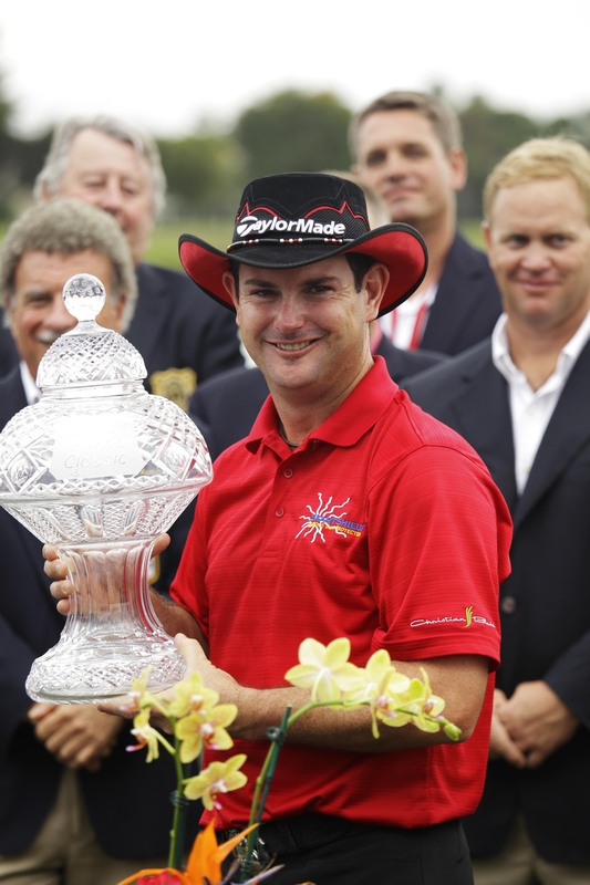 Rory Sabbatini with the trophy in 2011