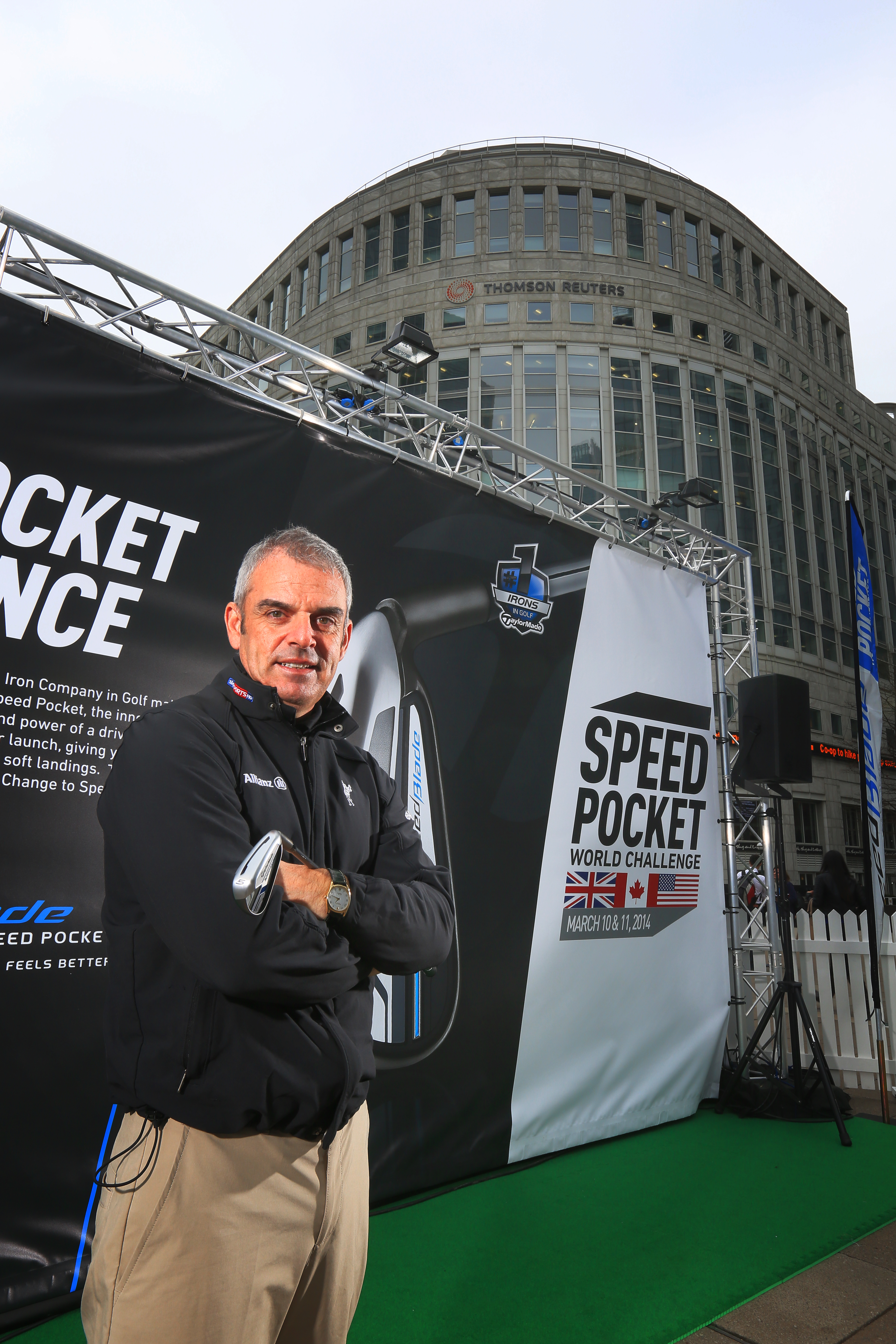 McGinley launches TaylorMade's Speed Pocket World Challenge