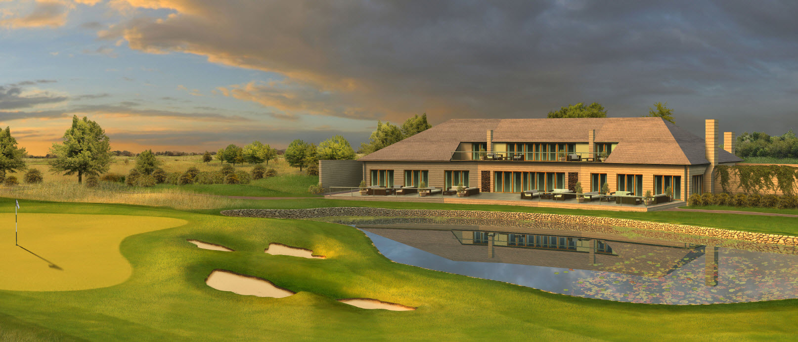 Image is a CAD of how the new clubhouse will look