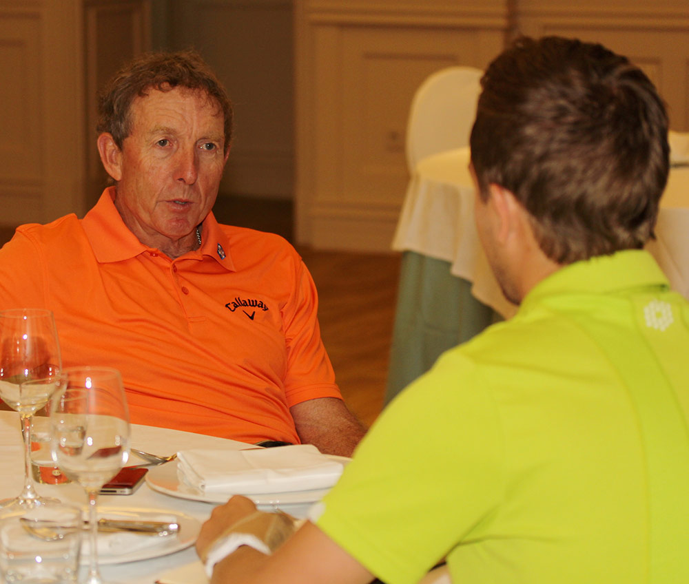David Leadbetter chats to Golfmagic's Andy Roberts at La Manga Club