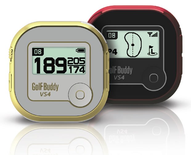 NEW! GolfBuddy VS4 GPS is available in white/gold and black/red