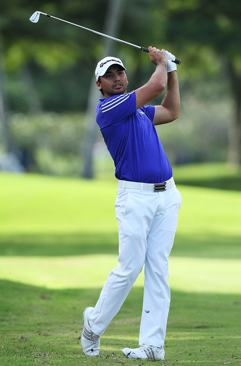 Jason Day sporting his new adipower boost shoes (Photo: Getty Images)