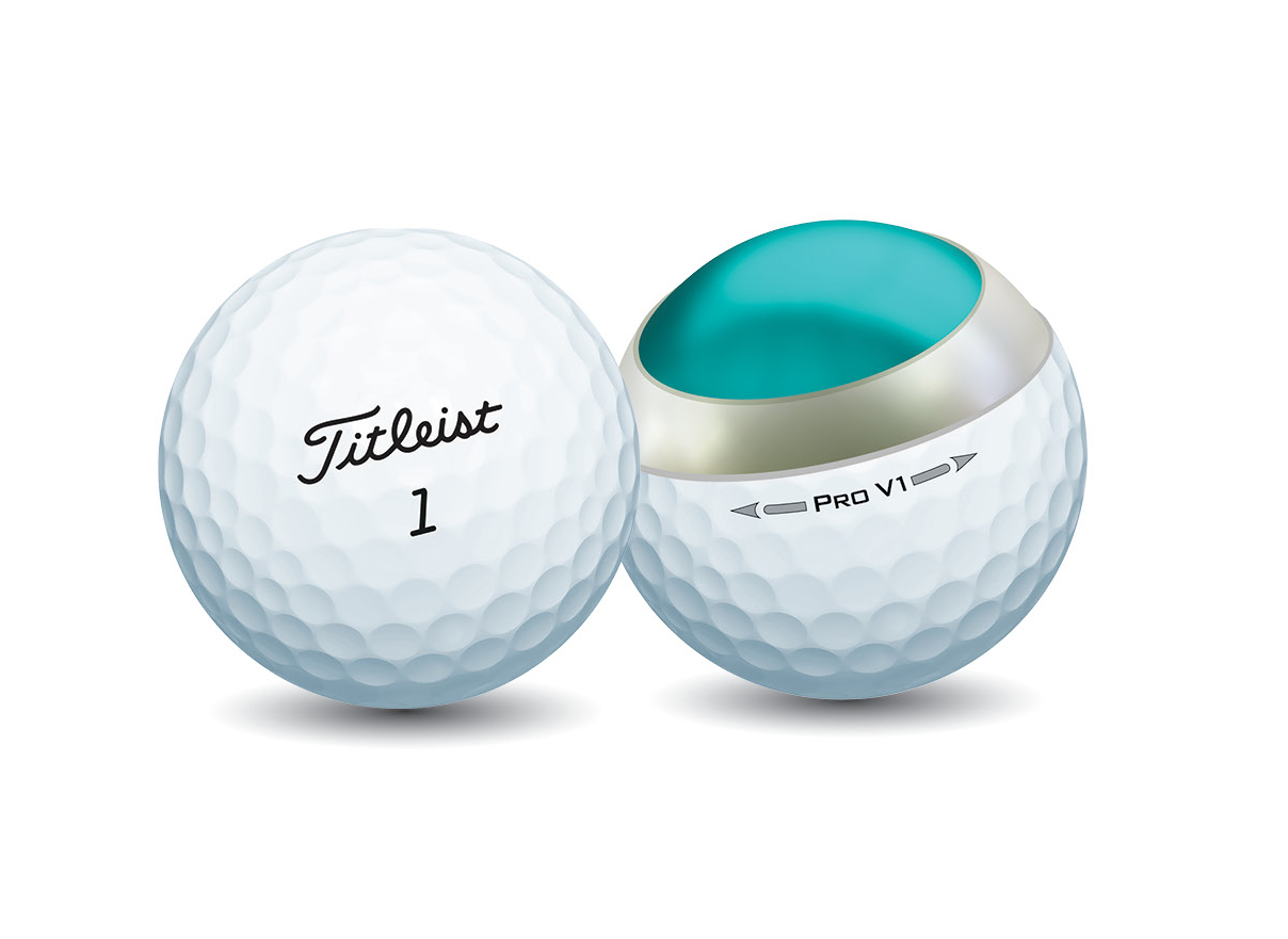 Titleist Pro V1 is a 3-piece ball with softer feel than Pro V1x