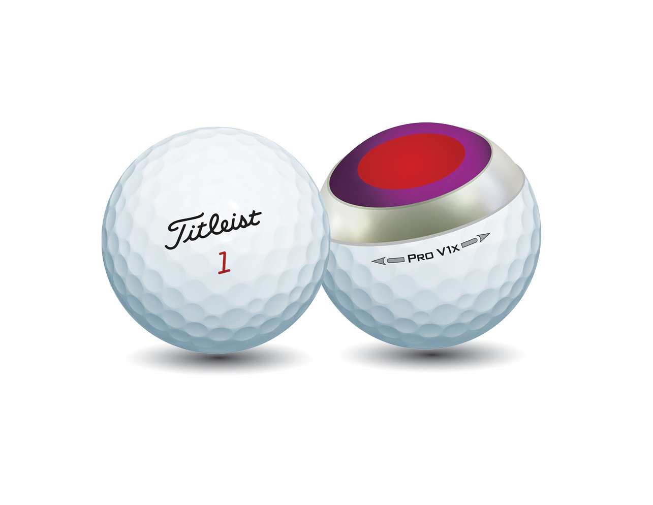 Titleist Pro V1x is a 4-piece ball with firmer feel than Pro V1
