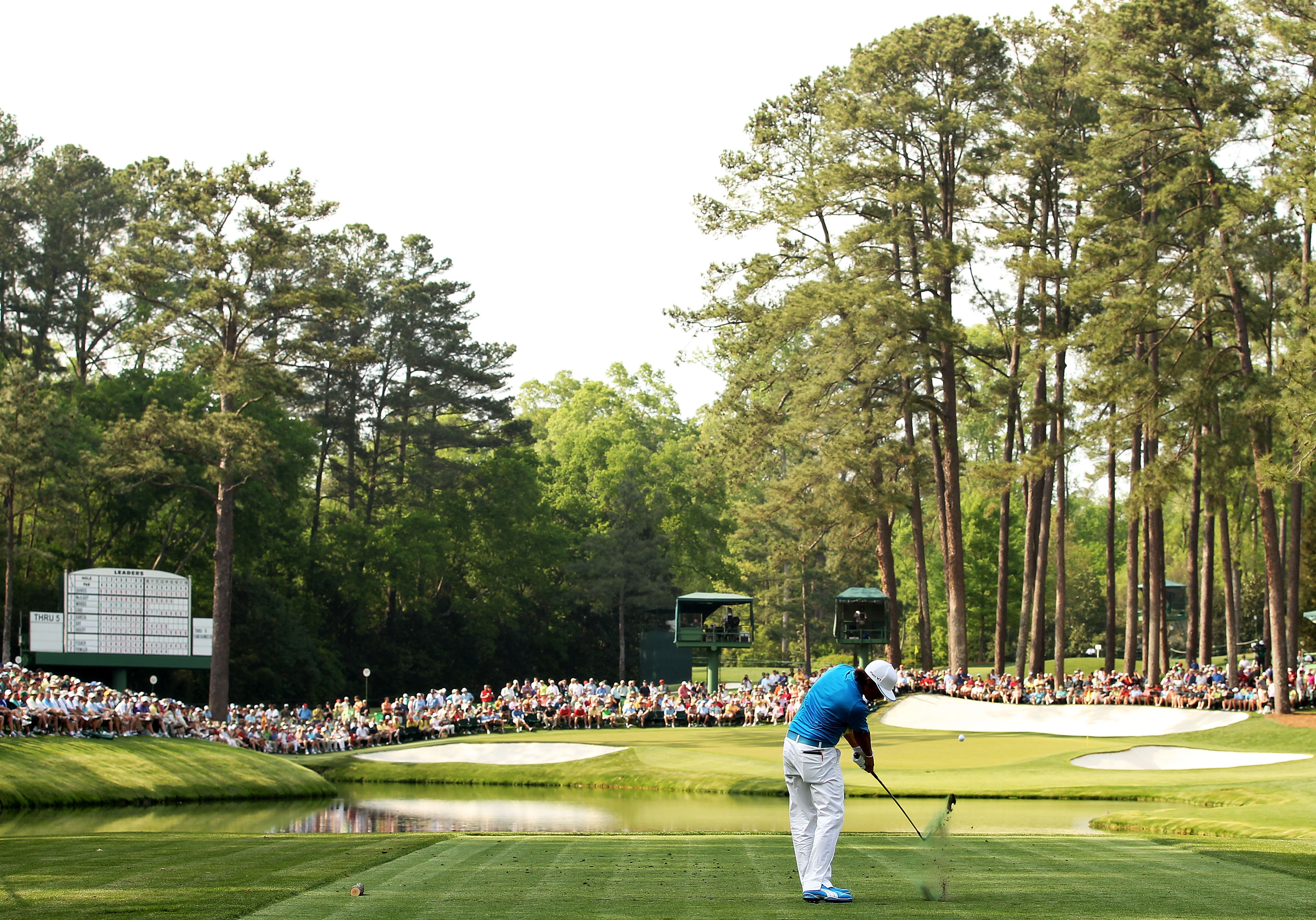 Made the green? Now the trouble starts - 16th at Augusta (Photo: Getty Images)