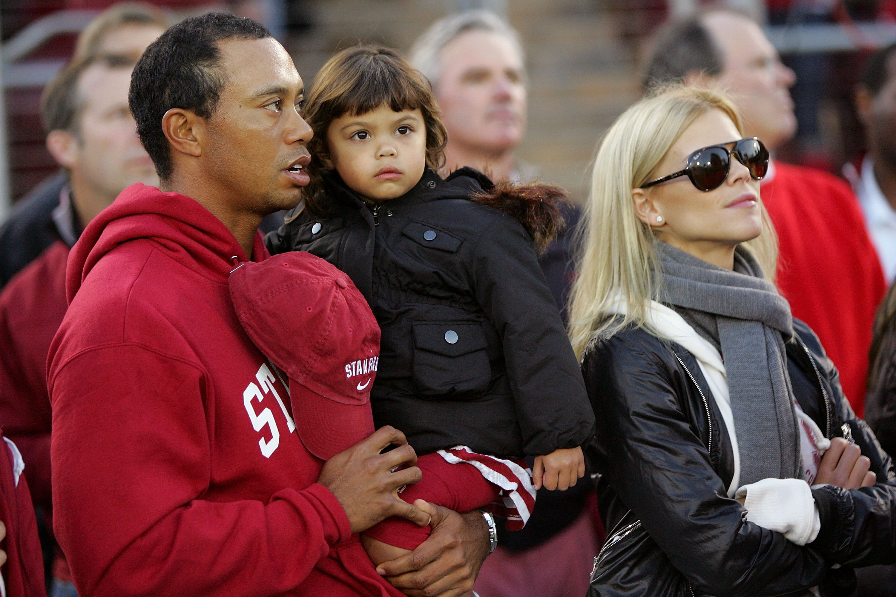 Tiger Woods and Elin Nordegren with daughter Sam, 2009 (Photo: Getty Images)