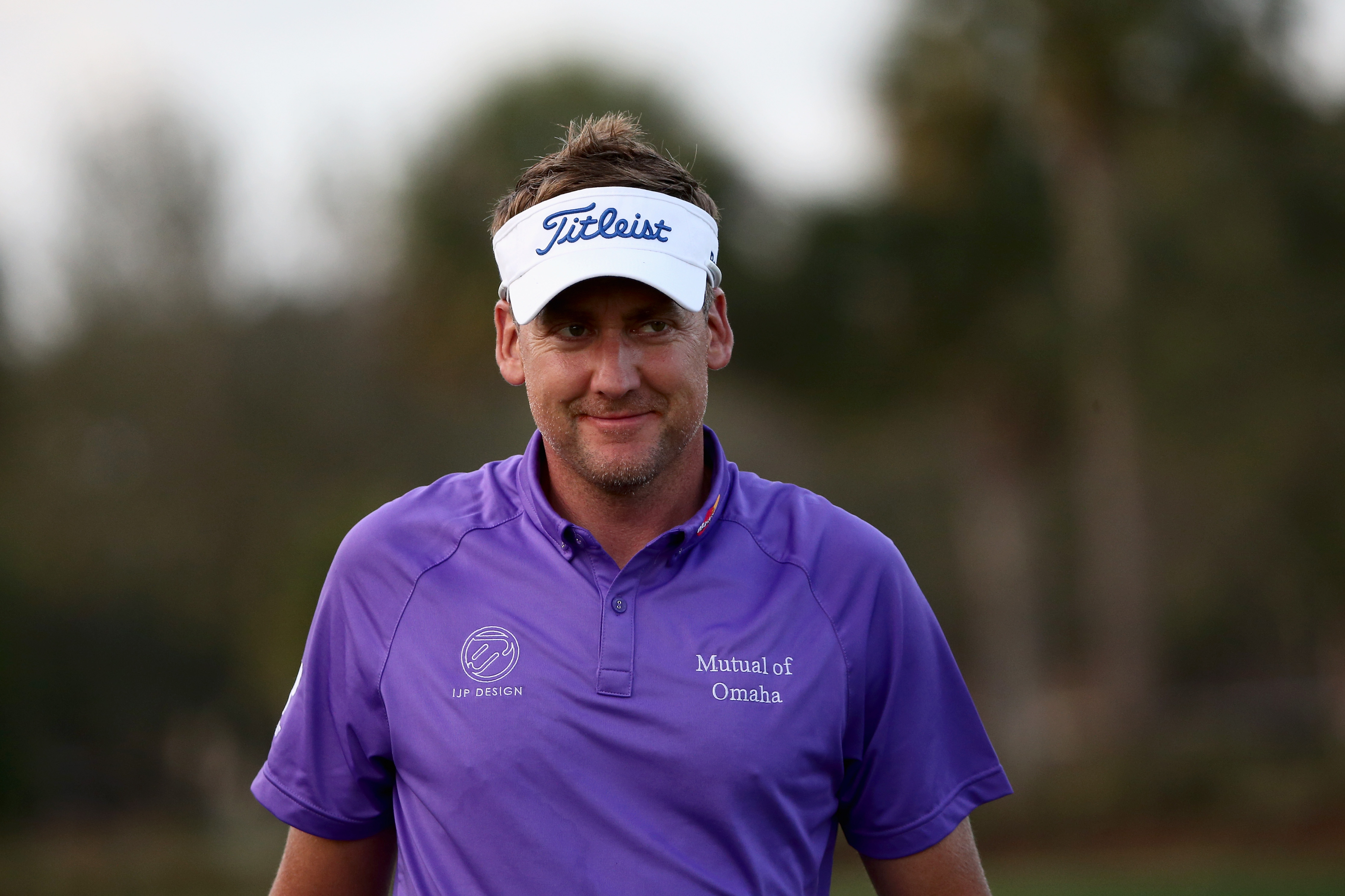 Ian Poulter went double bogey, bogey, birdie before play was suspended (Photo: Getty Images)