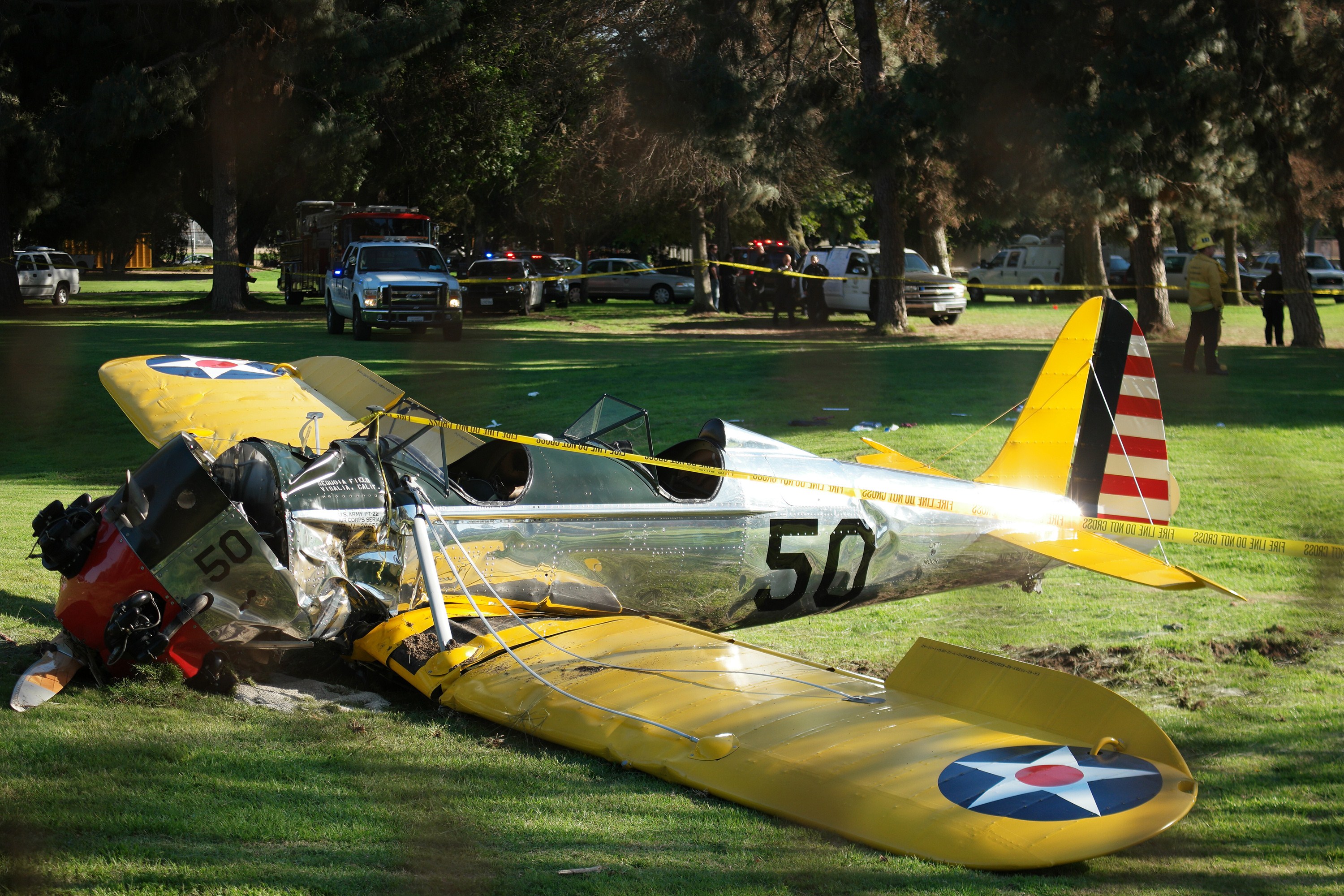 Harrison Ford's plane crashed on a Venice, CA, golf course (Photo: Getty Images)