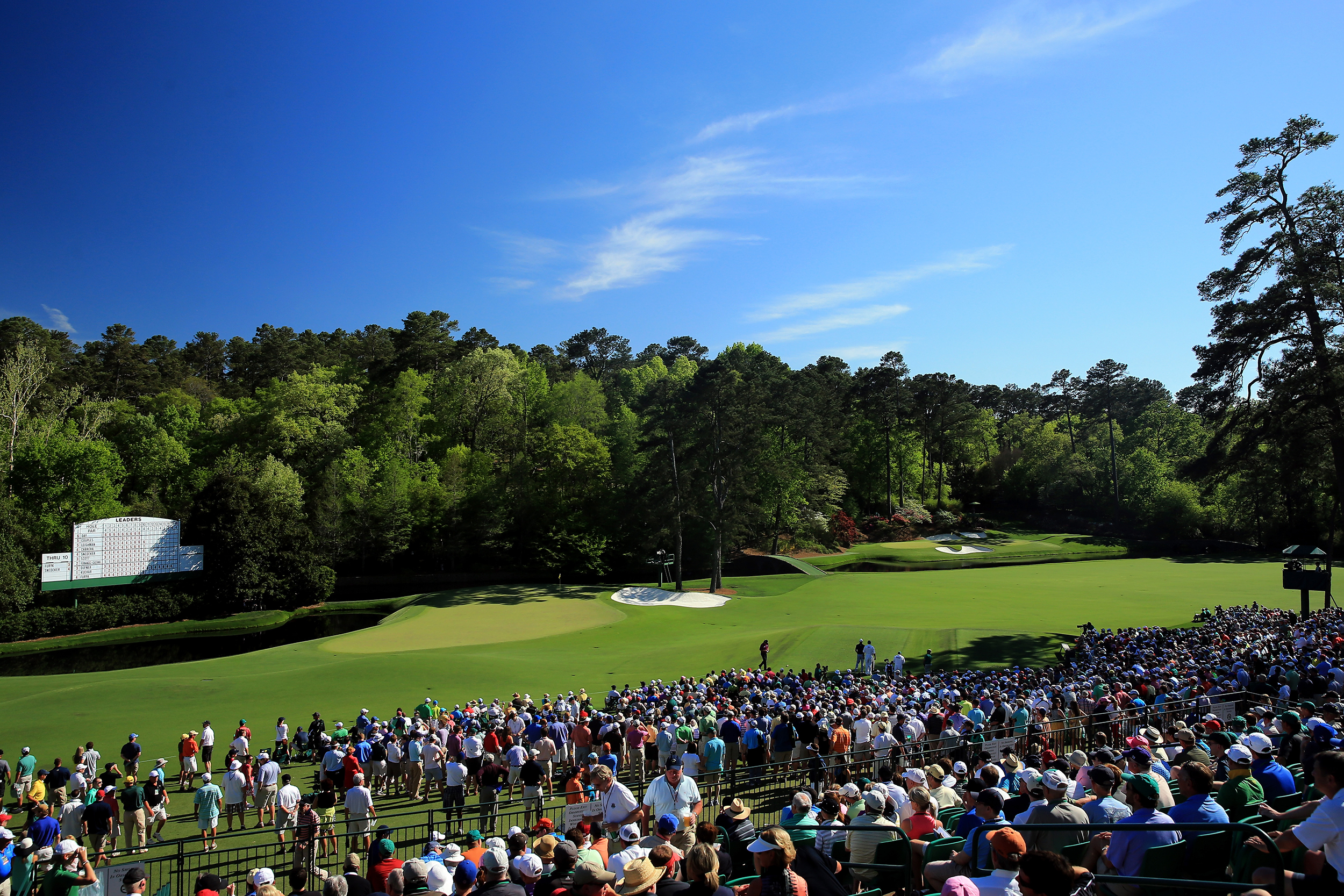 The par-four 11th and iconic par-three 12th at Augusta National (Photo: Getty Images)