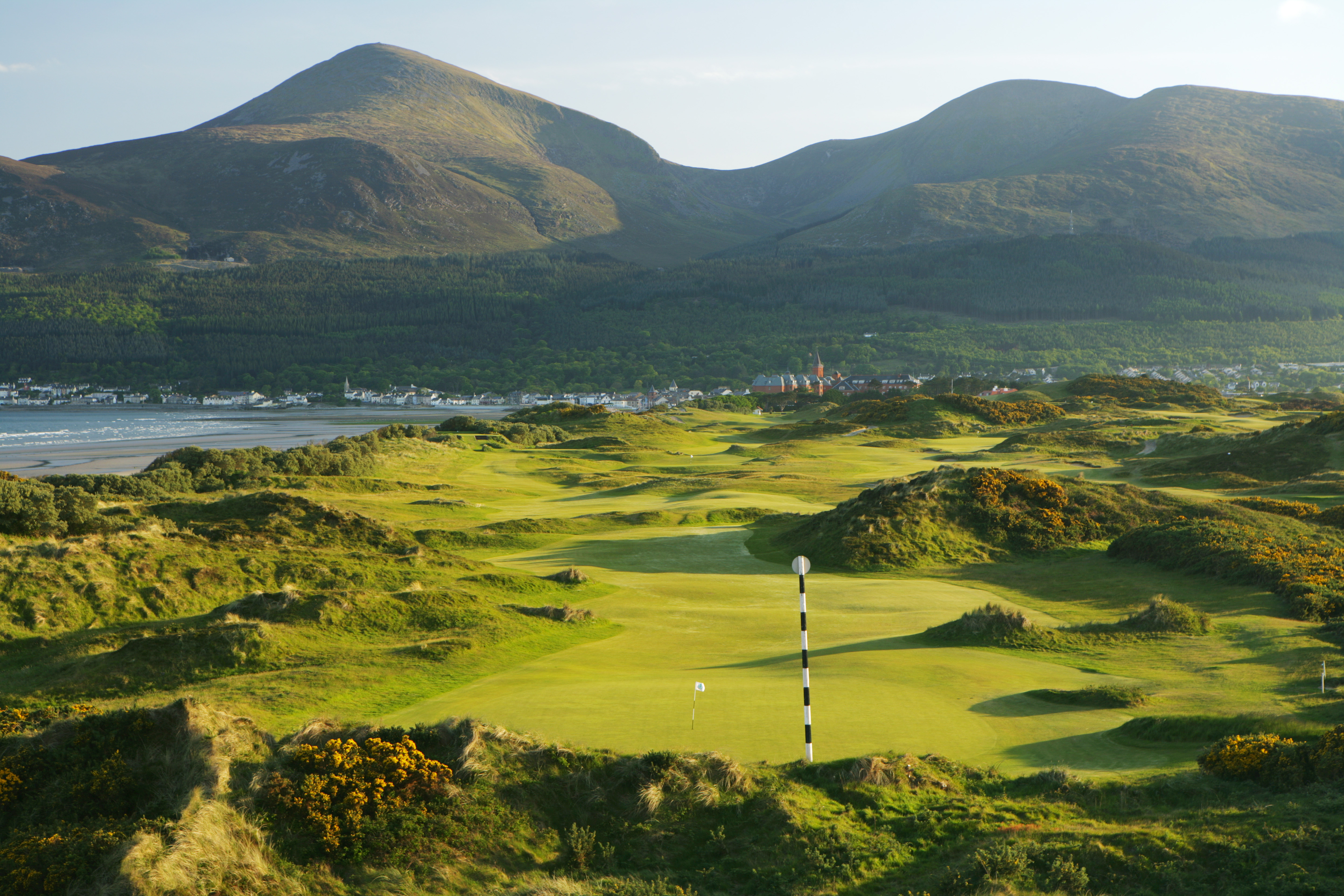 A view of the fourth with the majestic Mourne Mountains behind (Photo: Getty Images)