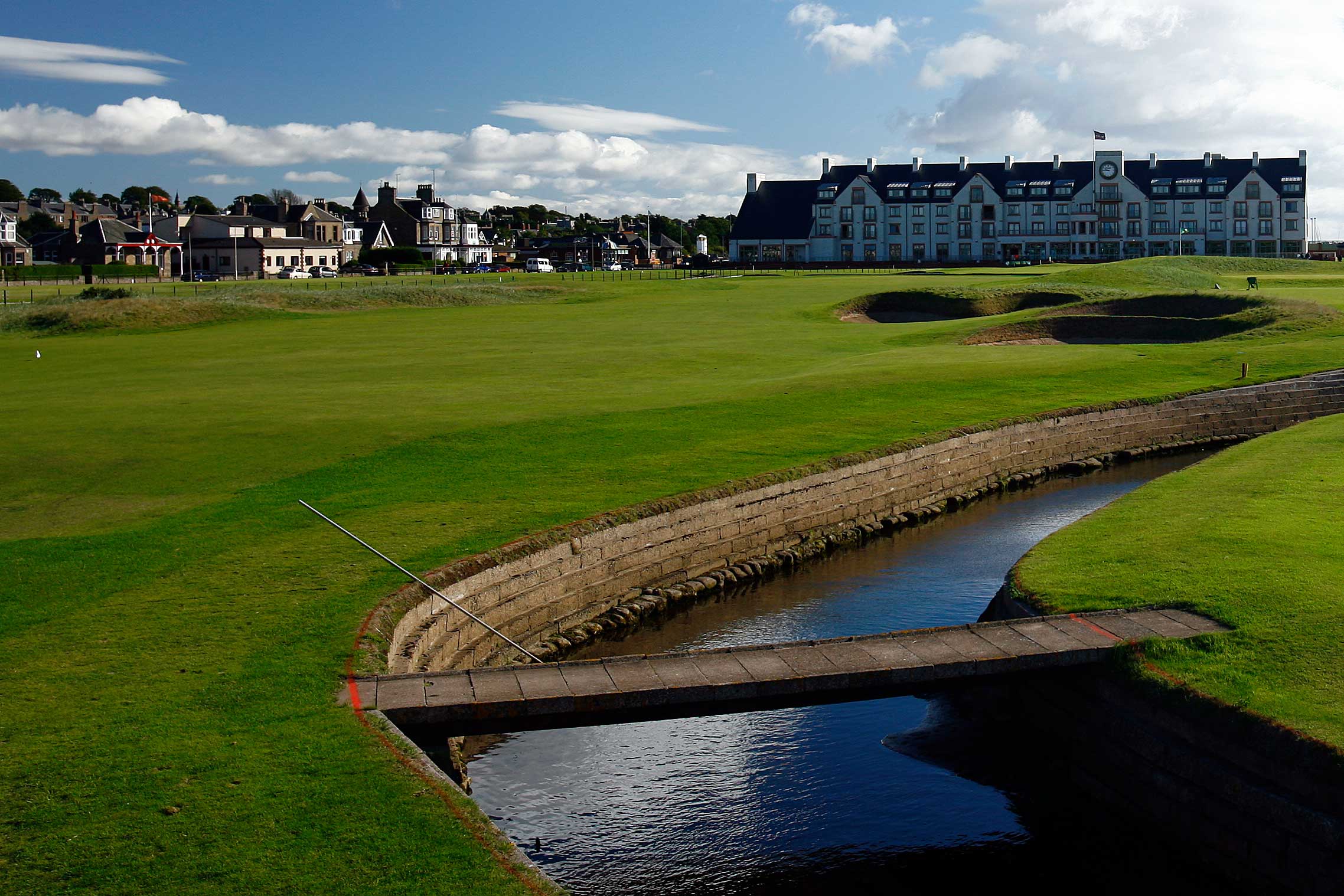 The Barry Burn snakes its way around the closing holes (Photo: Getty Images)