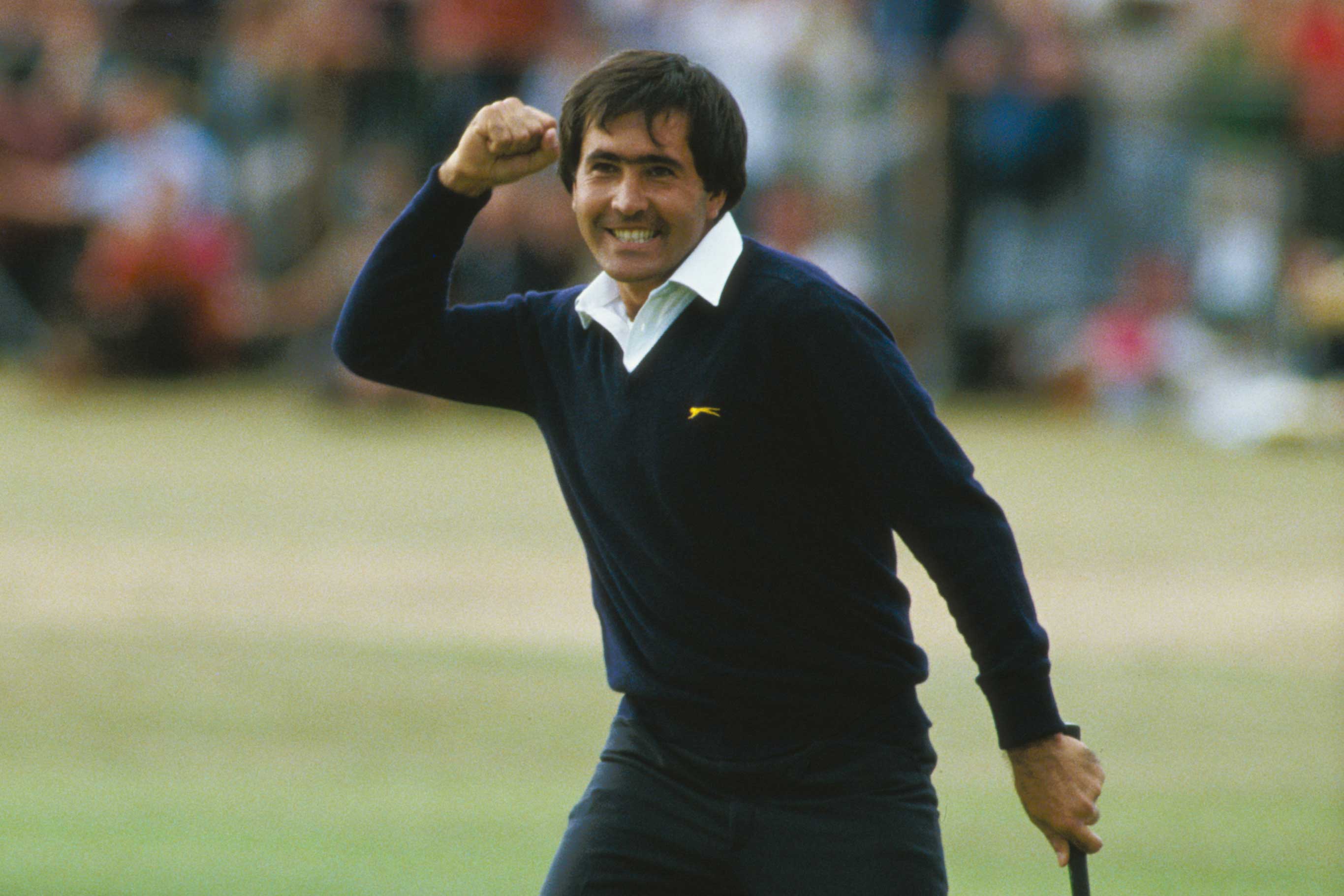 Seve Ballesteros's iconic fist pump after winning the 1984 Open (Photo: Getty Images)